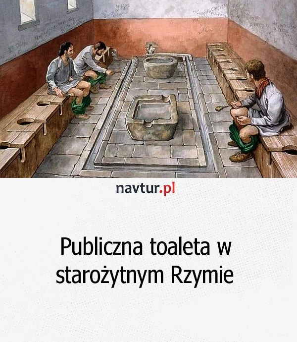 Publiczna toaleta w starożytnym Rzymie