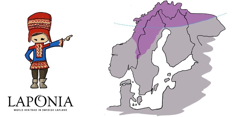 Laponia - Mapa