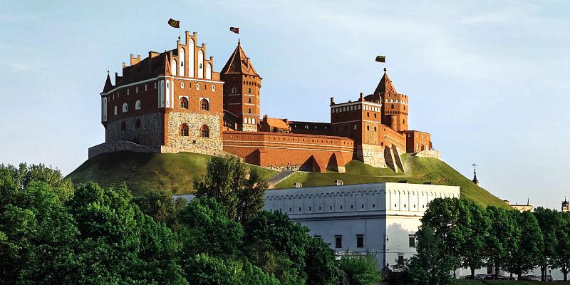 Wizualizacja odbudowanego zamku górnego w Wilnie