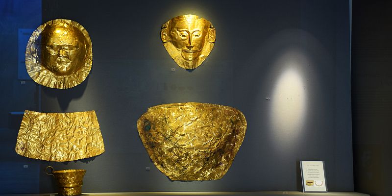 Narodowe Muzeum Archeologiczne w Atenach - Maska Agamemnona