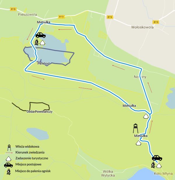 Poleski Park Narodowy - Ścieżka przyrodniczo-rowerowa Mietiułka