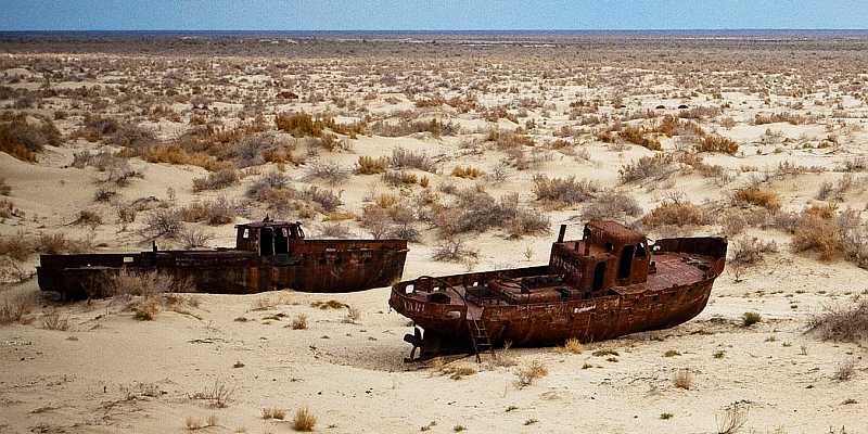 Jak z Jeziora Aralskiego zrobiono kałużę