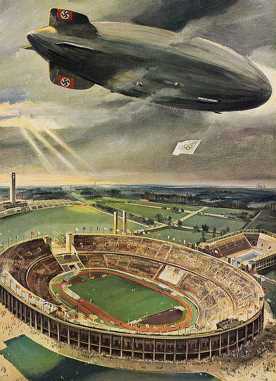  LZ 129 Hindenburg - Olimpiada w Berlinie