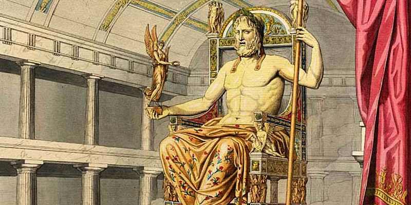 Siedem Cudów Świata Starożytnego - Posąg Zeusa w Olimpii
