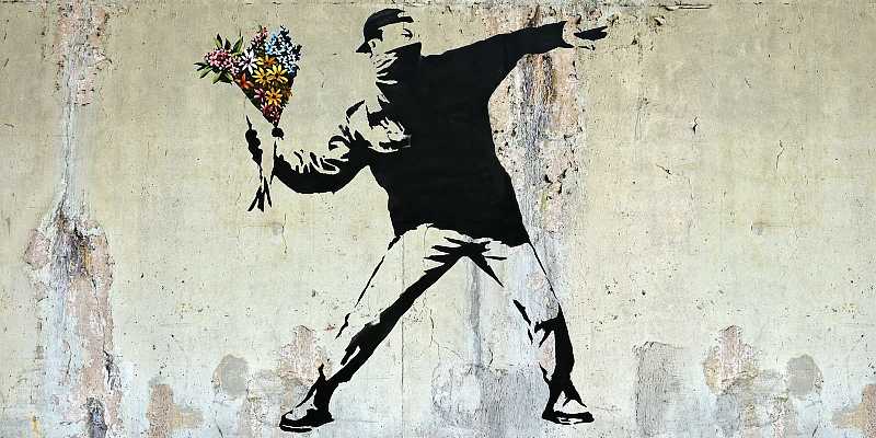 Banksy - Flower Thrower