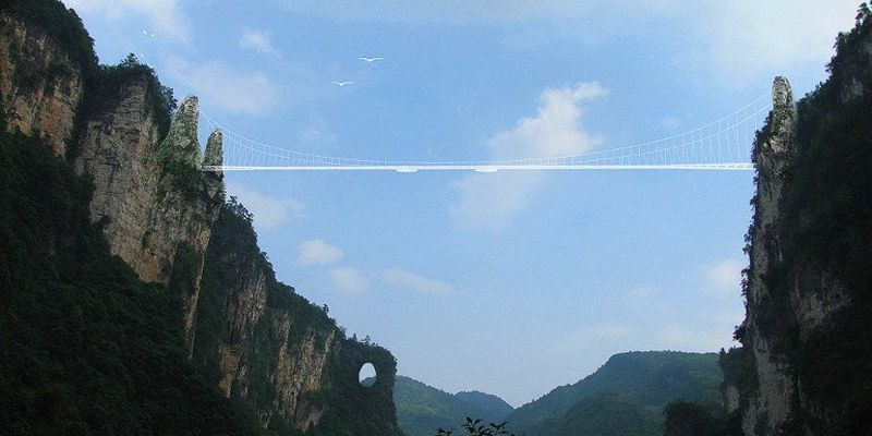 Park Narodowy Zhangjiajie - Szklany most