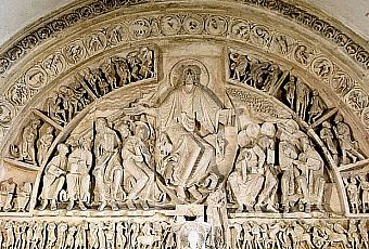 Tympanon portalu katedry w Vezelay