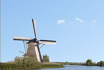 Wiatraki w Kinderdijk