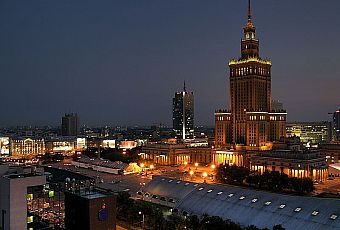 Warszawa nocą