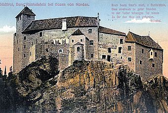 Zamek na fotografi z 1919 roku