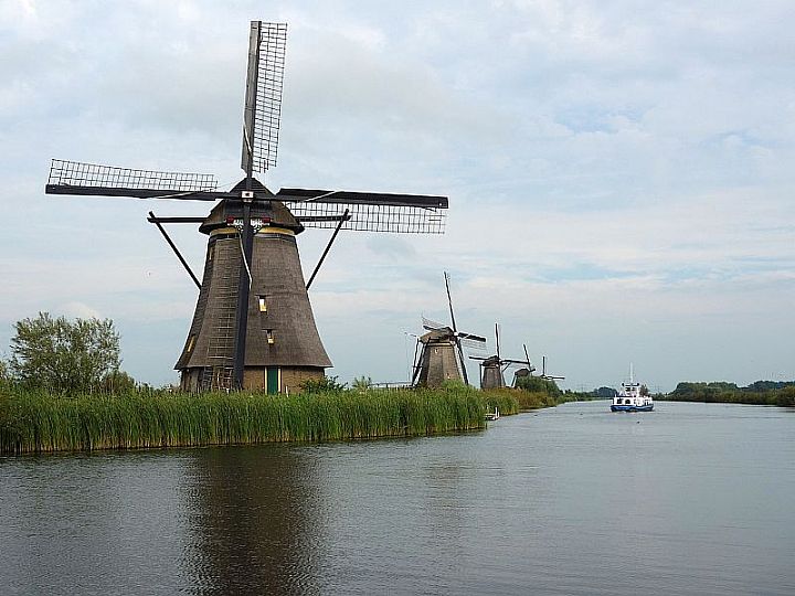 Wiatraki w Kinderdijk