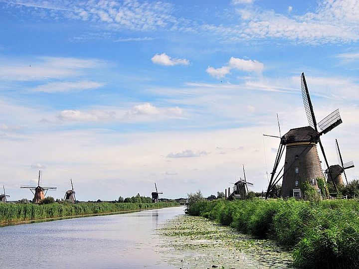Wiatraki w Kinderdijk