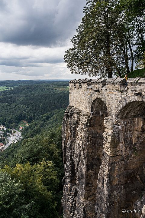 Twierdza Königstein - Fragment murów Twierdzy