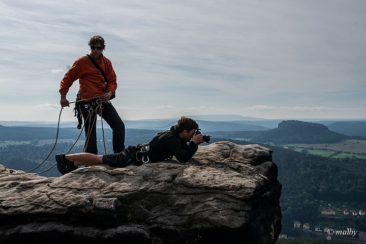 Lilienstein - Na szczycie