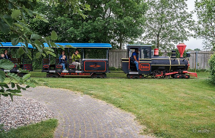 Rügenpark - Park można zwiedzać jadąc kolejką
