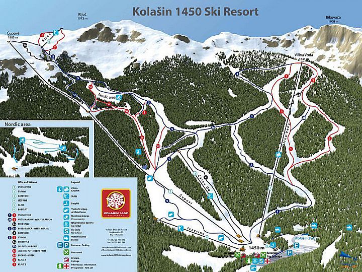 Kolašin - Mapka