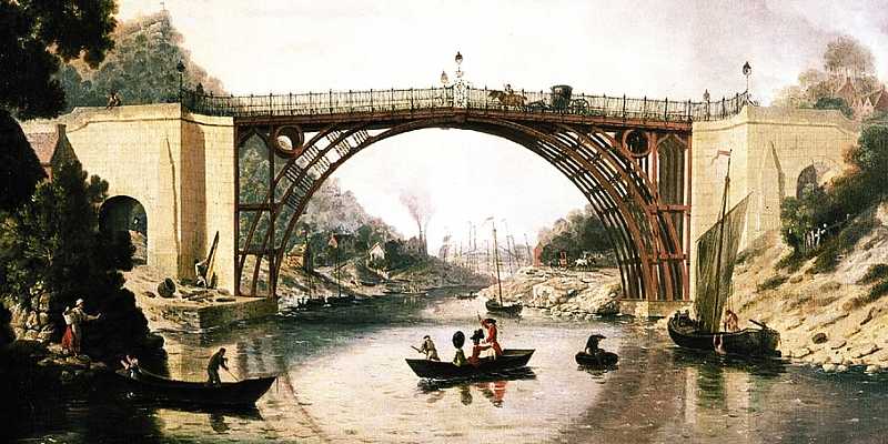 Iron bridge - Obraz Williama Williamsa z 1780 roku