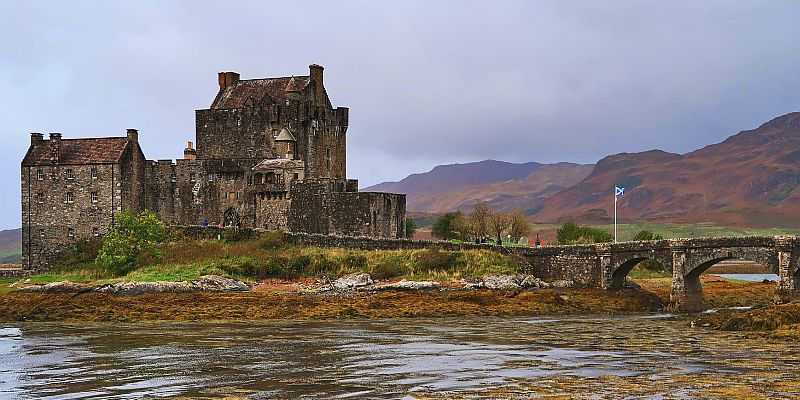 Zamek Eilean Donan - panorama