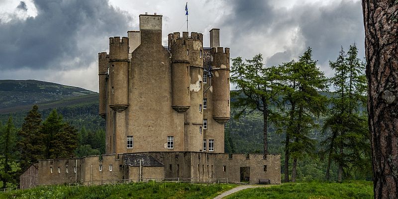 Zamek Braemar - panorama