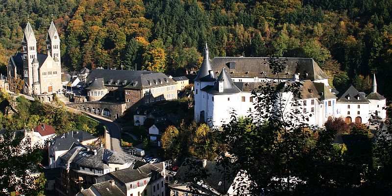 Zamek w Clervaux - panorama