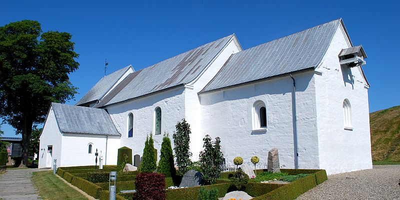 Kościół w Jelling - panorama