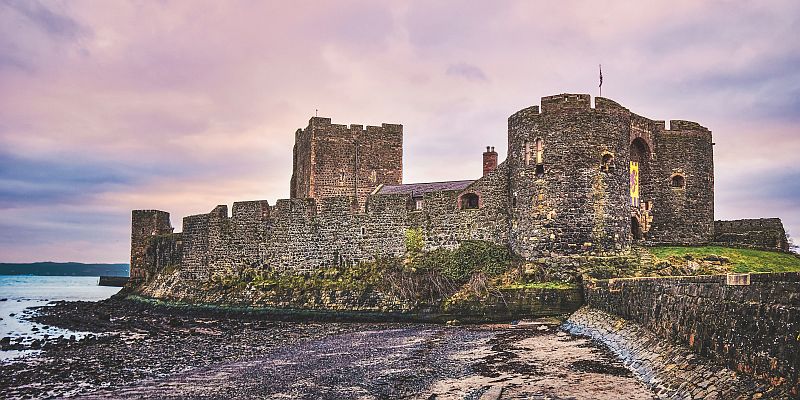 Zamek w Carrickfergus - panorama