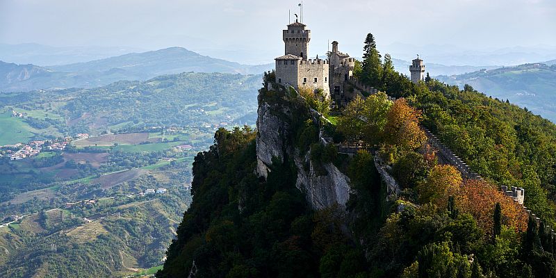 Zamek La Cesta o Fratta - panorama