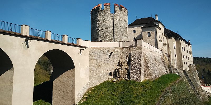 Zamek Český Šternberk - panorama