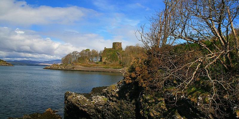 Zamek Dunollie - panorama