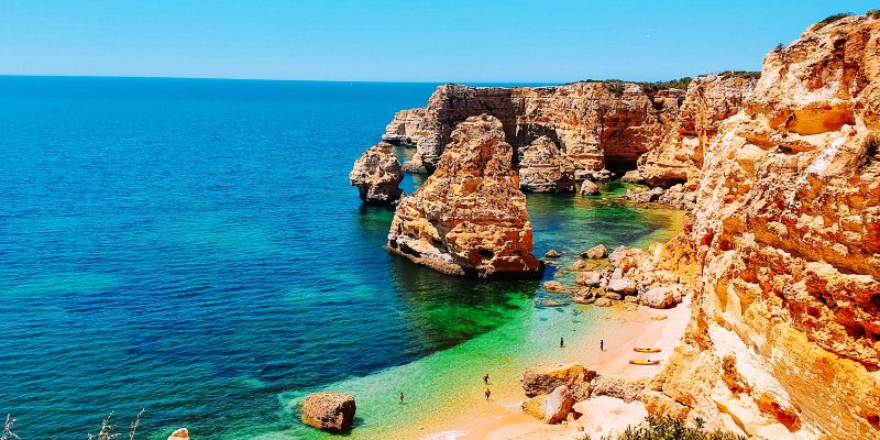 Praia da Marinha - panorama