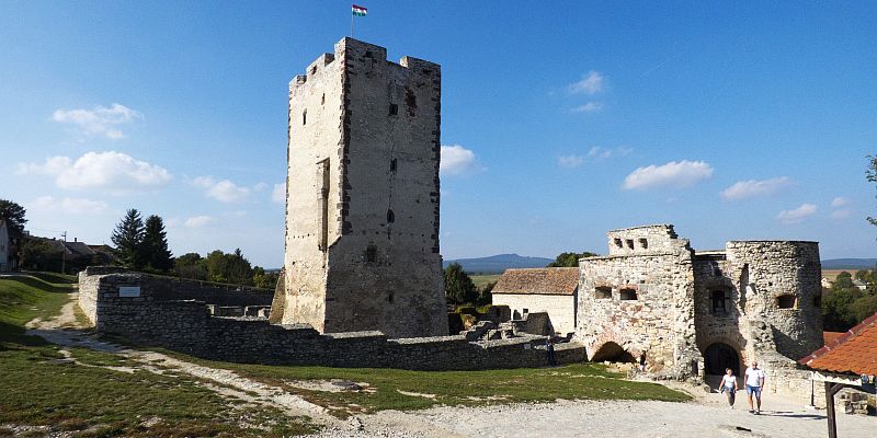 Zamek Kinizisiego w Nagyvázsony - panorama