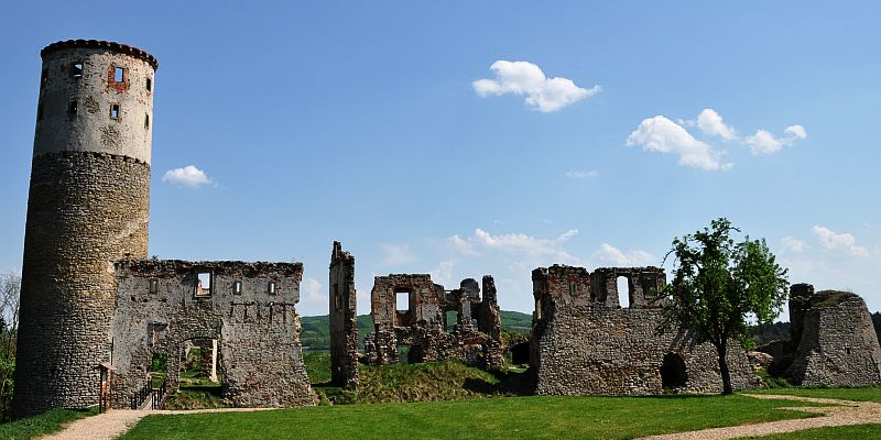Zamek Zvířetice - panorama