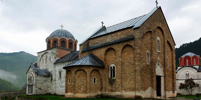 Monaster Studenica - panorama