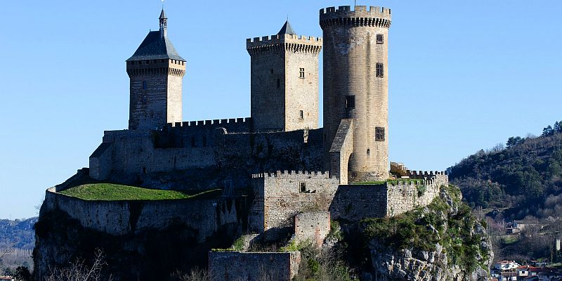 Zamek w Foix - panorama