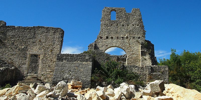 Zamek Dvigrad - panorama