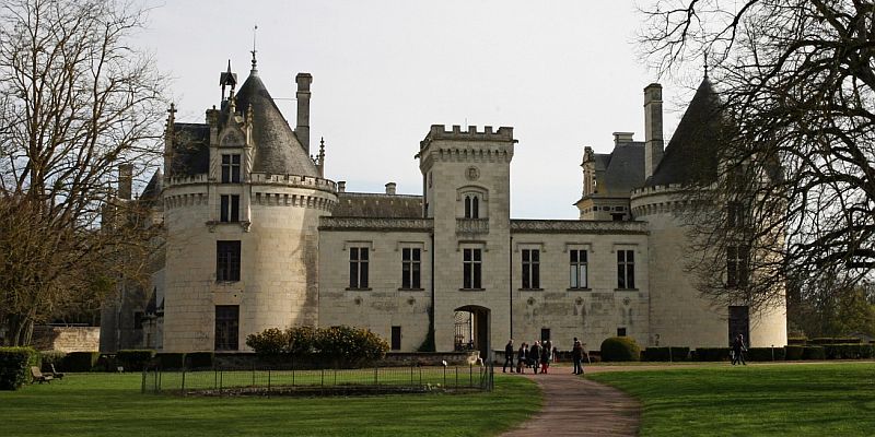 Zamek w Brézé - panorama