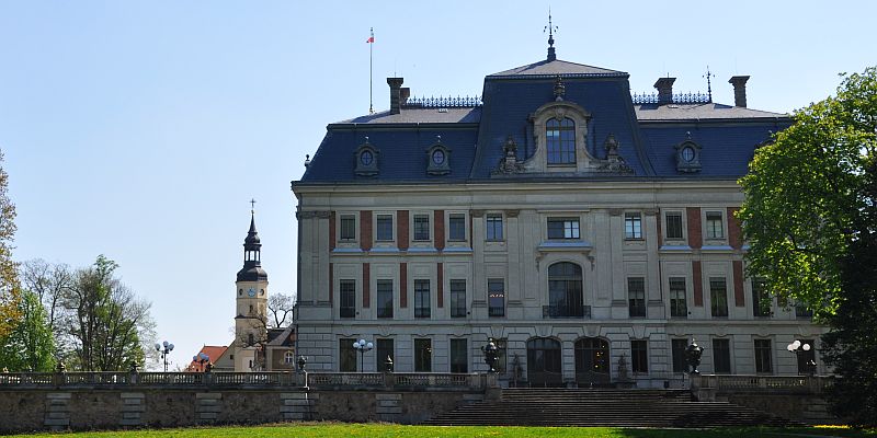 Zamek w Pszczynie - panorama
