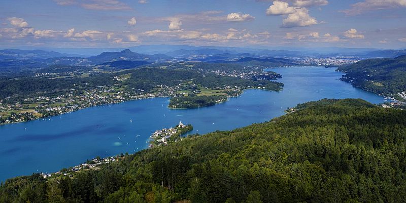 Jezioro Wörthersee - panorama