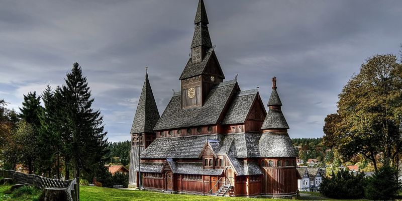 Kościół Klepkowy w Hahnenklee-Bockswiese - panorama