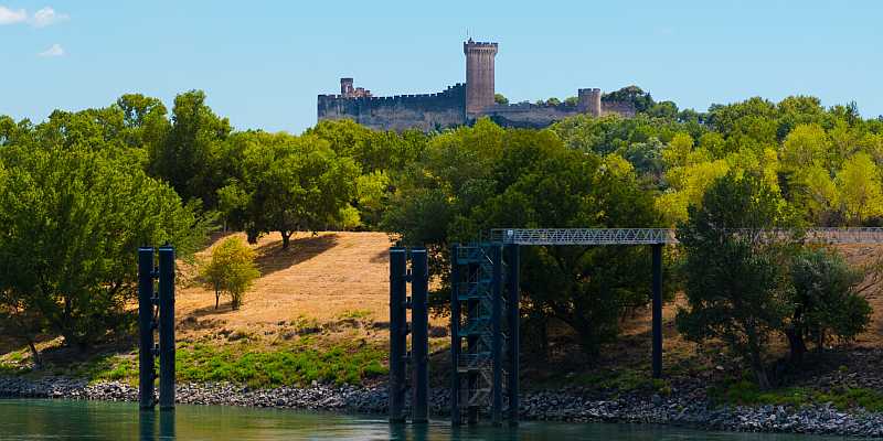 Zamek w Beaucaire - panorama