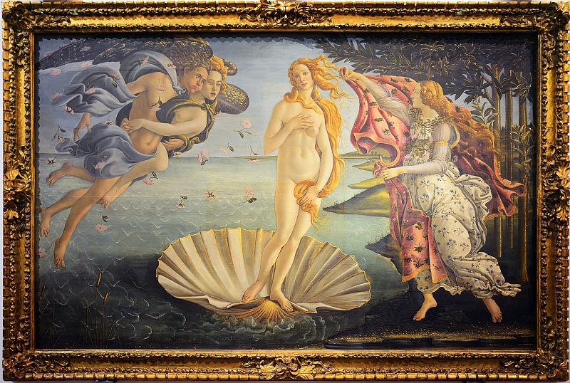 Florencja - Galeria Uffizi - Narodziny Wenus