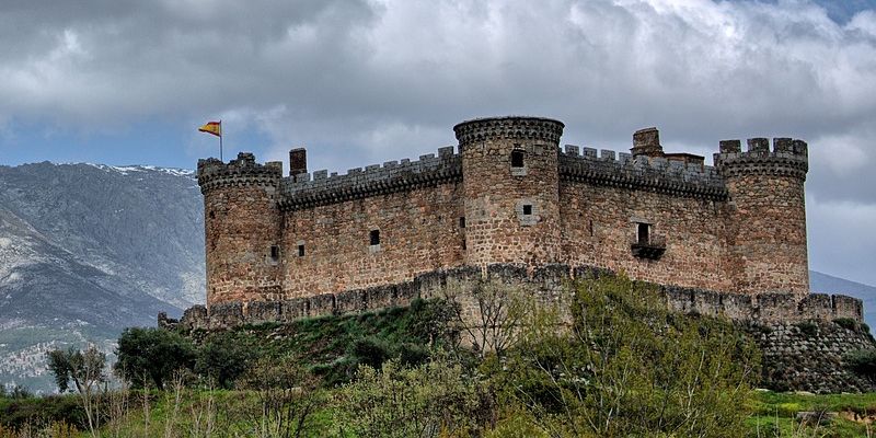 Zamek w Mombeltrán - panorama