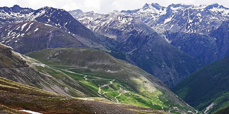 Przełęcz Bonette - panorama
