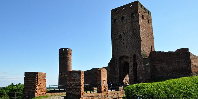 Zamek w Czersku - panorama