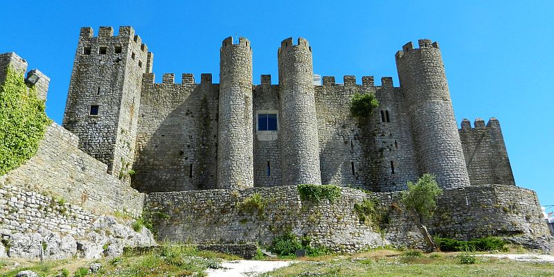 Zamek w Óbidos - panorama