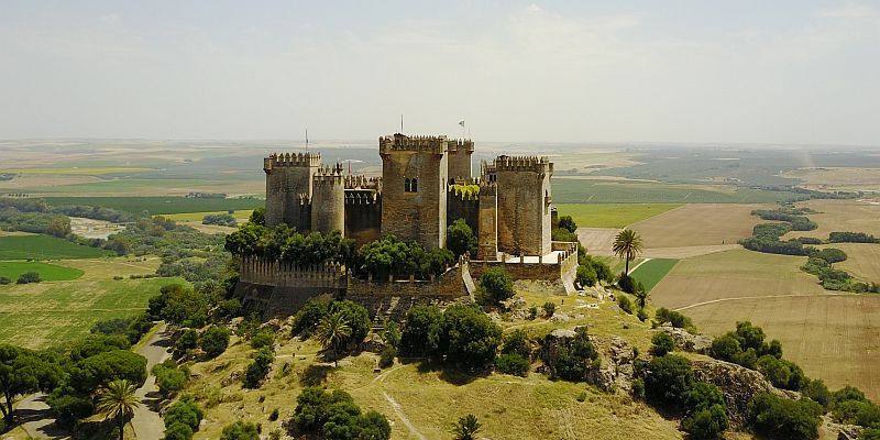 Zamek w Almodóvar del Río - panorama