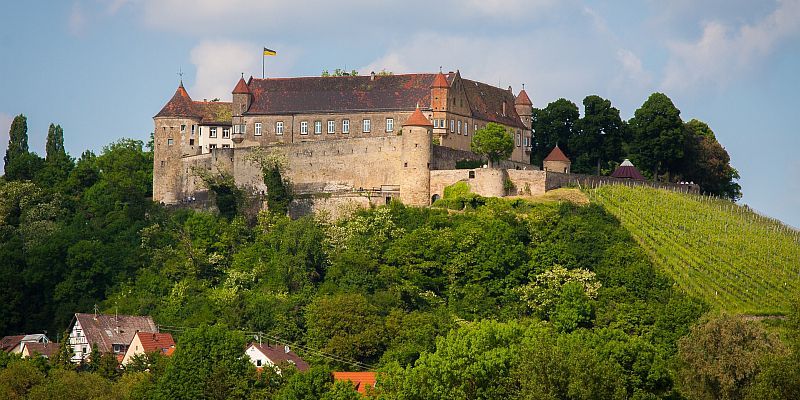 Zamek Stettenfels - panorama