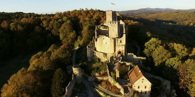 Zamek Rötteln - panorama