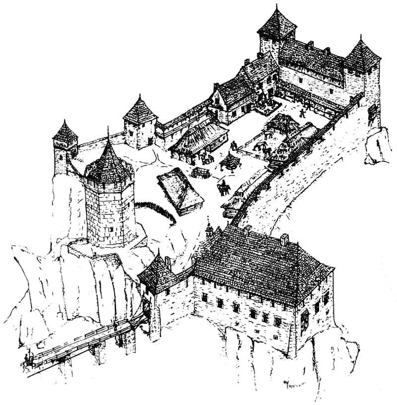 Zamek w Ojcowie - Plan