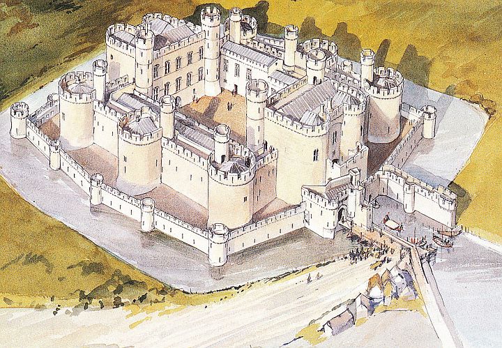 Zamek w Beaumaris - Plan